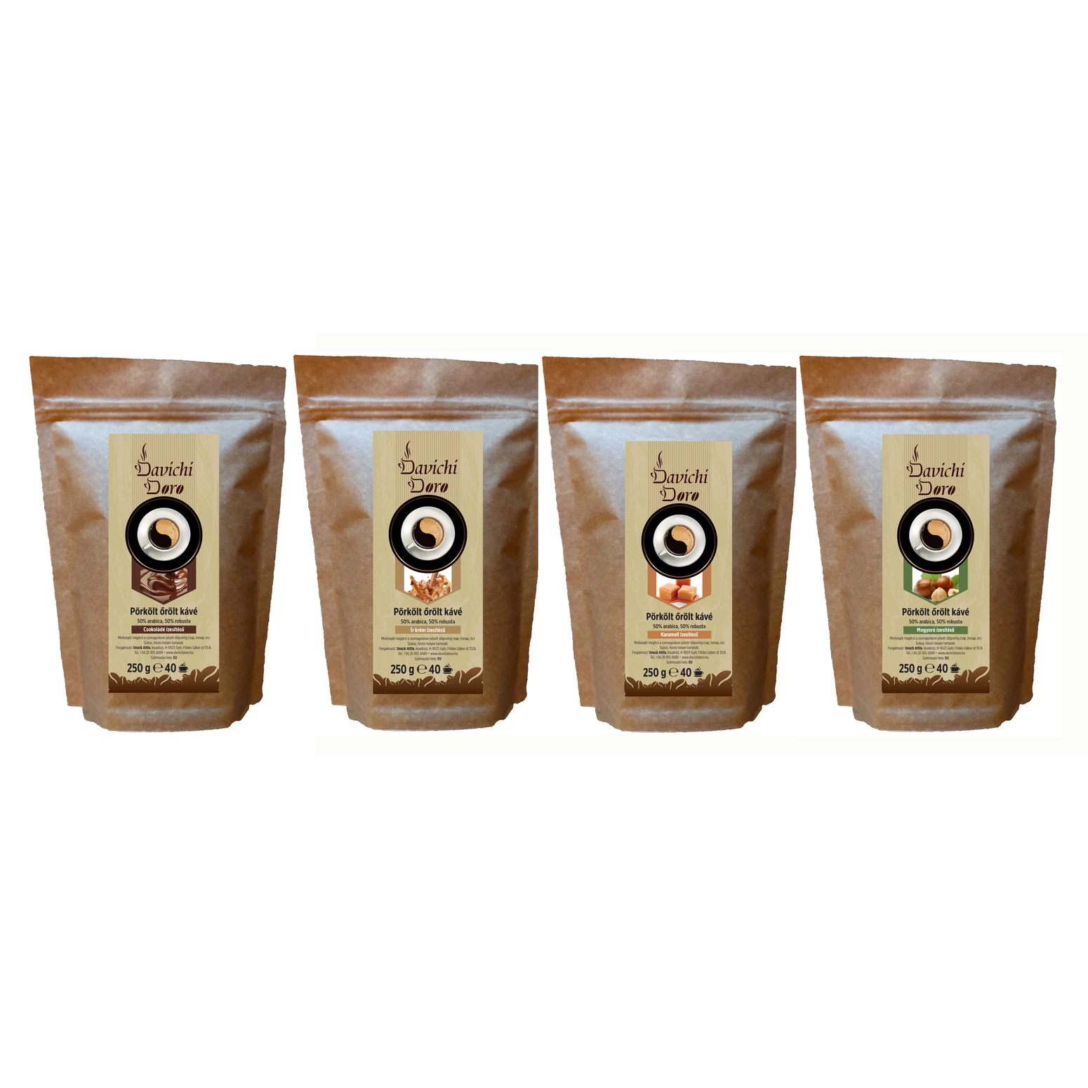 Davichi Doro Íz mix 4x250g őrölt kávé