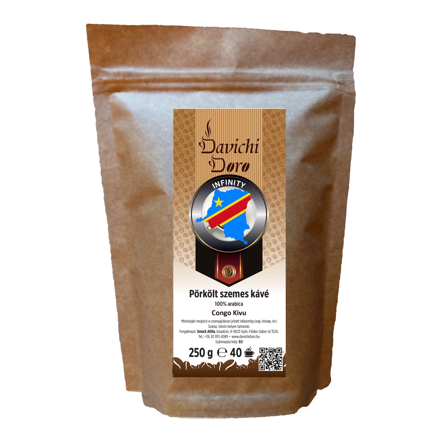 Davichi Doro Congo Kivu 100% arabica szemes kávé 250g