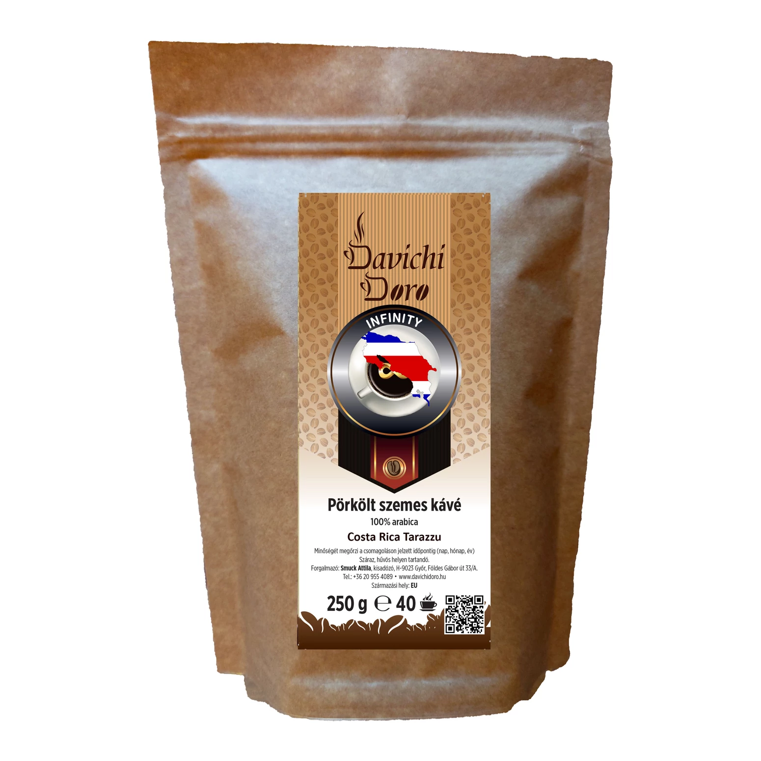 Davichi Doro Costa Rica Tarazzu 100% arabica szemes kávé 250g