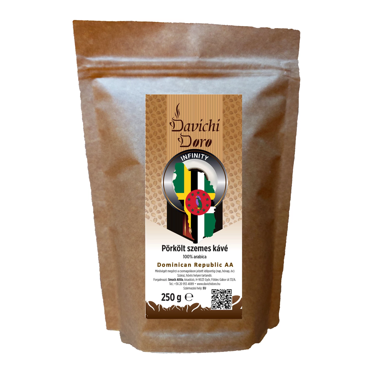 Davichi Doro Dominican Republic 100% arabica szemes kávé 250g