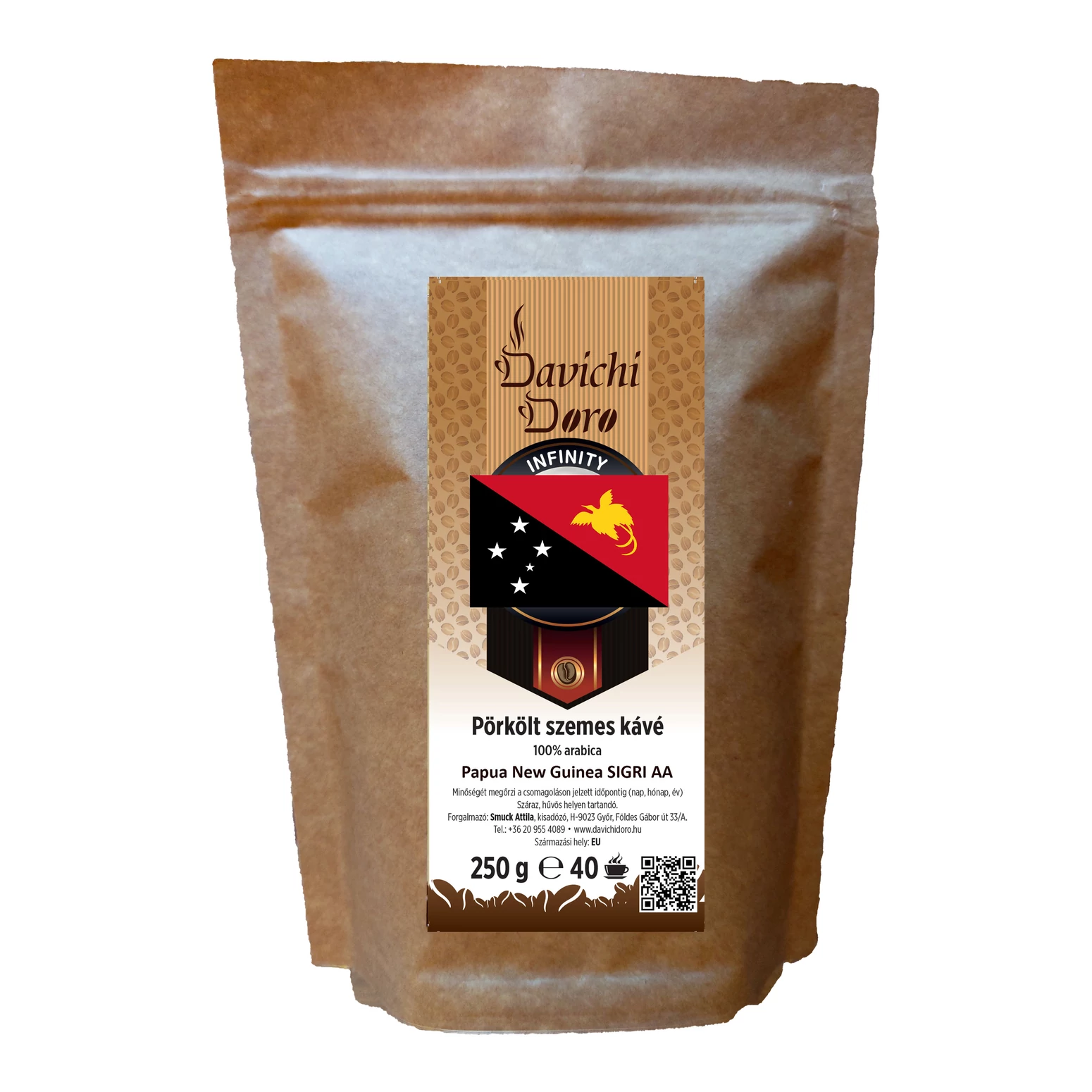 Davichi Doro Papua New Guinea Sigri AA 100% Arabica szemes kávé 250g