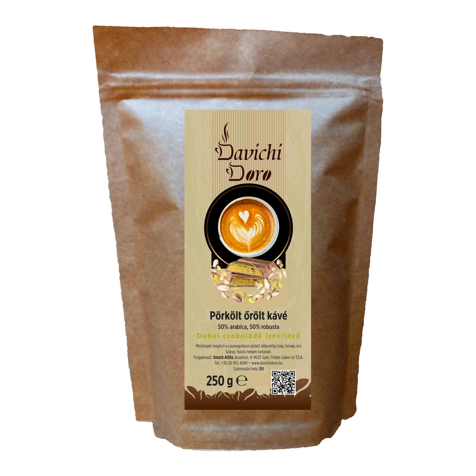 Davichi Doro Dubai csokoládé ízesítésű őrölt kávé 250g