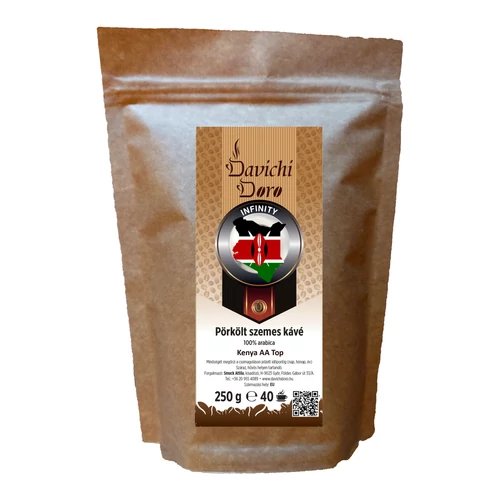Davichi Doro Kenya AA Top 100% arabica szemes kávé 250g
