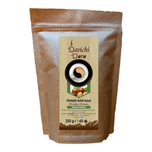 Davichi Doro mogyoró ízesítésű őrölt kávé 250g