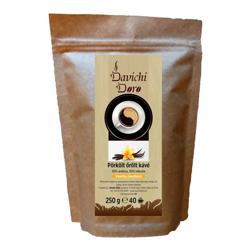 Davichi Doro vanília ízesítésű őrölt kávé 250g